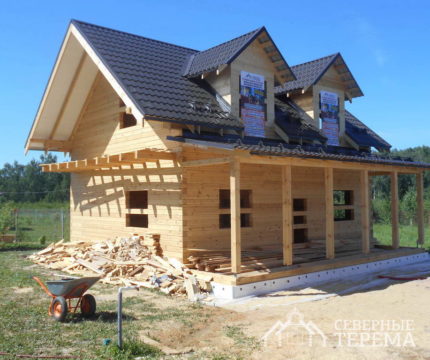 Строительство дома для проживания в Степенском районе на плитном фундаменте