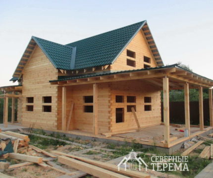 Процесс постройки красивого дома во Владимирской области